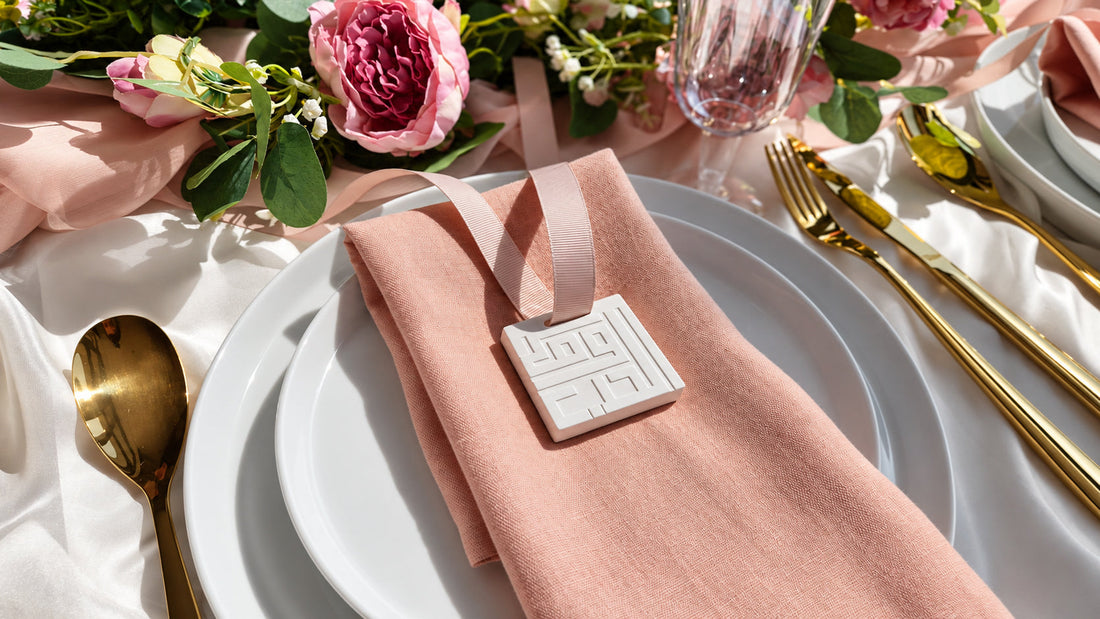 A Meaningful Wedding Favour: The Arabic Calligraphy Fragrance Hanger